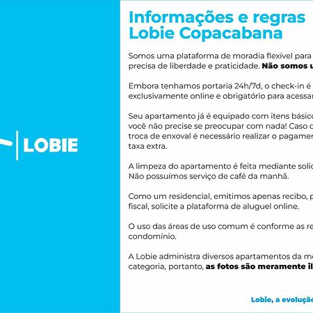 Lobie Copacabana Apartman Rio de Janeiro Kültér fotó