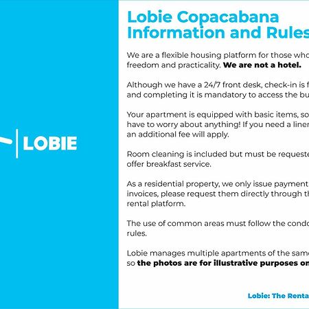 Lobie Copacabana Apartman Rio de Janeiro Kültér fotó